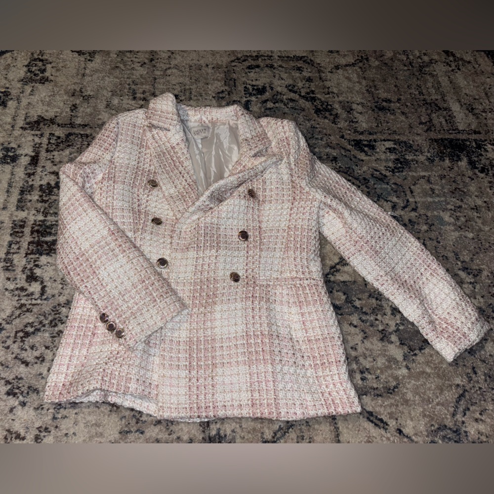 Jaclyn Smith Pink Tweed Blazer - Picture 3 of 9